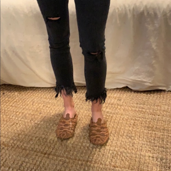 Faded/washed black fringe jeans - Picture 3 of 6